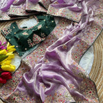 Most Viral Fandy Silk With Luxurious Shine Golden Embroidery Saree