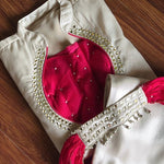 Beautiful Elegant Look Heavy Mirror Work & Roman Glass Silk Plazzo Set