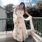 Beautifull Faux Georgette Thread With Sequience Work Anarkali Set