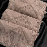 Beautifull NC Glass With Heavy Tone Sequience Work Saree