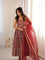 Beautiful Soft Rich Chanderi Jacquard Butti With Thread & Sequence Work Gown Set