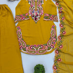 Beautiful Soft Rich Pure Heavy Georgette With Embroidery Thread Work Suit Set