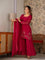 Beautiful Soft Rich Fendy Silk With Thread & Sequence Embroidery Work Plazzo Suit Set