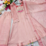 New Arrival SalsaButt Silk With Embroidery Work Top Pent