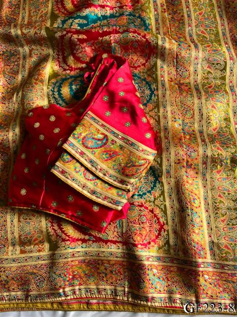 Pure Viscose Wedding Special Saree With Ready Made Blouse