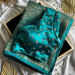 New Arrival Premium Viscose Silk Position Print Saree With Stitched Blouse