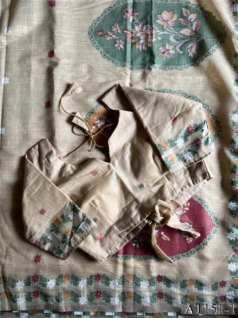 New Beautiful Linen Cotton Saree
