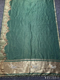 Pure Shimmer Tissue Handwork Saree
