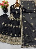 Beautifull Fendy Silk With Sequience Work Gown