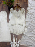 Elegant Roman Glass Mirror Work Palazzo Suit