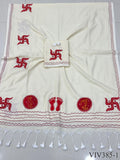 Trending Pure Loom Cotton With Handmade Dana Pallu Saree