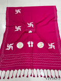 Trending Pure Loom Cotton With Handmade Dana Pallu Saree