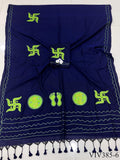 Trending Pure Loom Cotton With Handmade Dana Pallu Saree