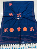 Trending Pure Loom Cotton With Handmade Dana Pallu Saree