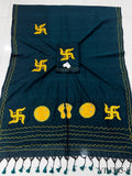 Trending Pure Loom Cotton With Handmade Dana Pallu Saree