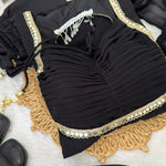 Black Color Georgette Sequience Work Anarkali