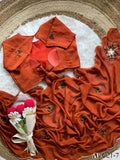 Beautifull Chiffon With Premium Chiffon With Reahsm Work Saree