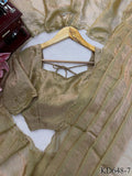 Fendy Silk Saree with Heavy Handwork & Matching Blouse
