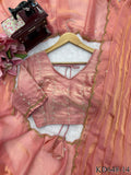 Fendy Silk Saree with Heavy Handwork & Matching Blouse