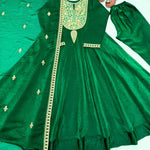 Pure Fandy Silk Gown with 3mm Sequin Embroidery Work & Dupatta