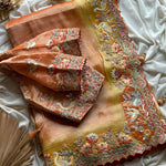 Premium Dola Silk Saree with Multicolor Sequin Work & Designer Blouse
