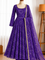 Faux Georgette Anarkali Suit with Digital Print & Mirror Work