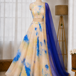 Jimmy Organza Printed Lehenga Set
