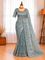 Muscut Silk Saree with Turkish Organza Style Thread & Sequin Embroidery