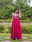 Embroidery Zari Work Gown With 3.5 Meter Flair