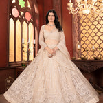 Net Embroidery Sequence Design Work With Canan And Canvas Flair Lehenga Choli