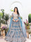 New Net Embroidey Sequence Design Work With Cancan And Canvas Lehenga Choli
