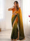 BEAUTIFUL TWO SHADE CHINON SILK PARTY WEAR SAREE