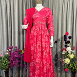 Maslin Silk With Full Stitch With Hand Work Top Pent