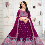 Faux Georgeet Satin With Cancan And Canvas Work Lehenga Choli