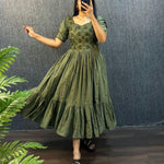 SUMMER SPECIAL SOUTH SILK PURE COTTON ONE PIECE GOWN