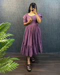 SUMMER SPECIAL SOUTH SILK PURE COTTON ONE PIECE GOWN