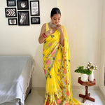 Soft Georgette Multicolor With Embroidery Color Saree