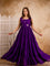 Purple Color EmbroideryWork Anarkali