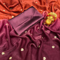Beeds Work Space Silk Shaeded Crush Saree