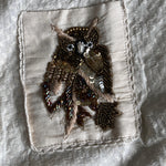 Owl Shape Pure Khadi Cotton Hand Work Shirt
