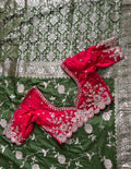 Pure Banarasi Embroidery Work With Handwooven Pallu Saree
