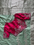 Pure Banarasi Embroidery Work With Handwooven Pallu Saree