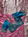 Pure Banarasi Embroidery Work With Handwooven Pallu Saree
