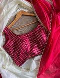 Viscos Kota Doriya Pearl Lace Work Saree