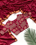 Pure Mul Cotton Beautiful Jacquard Border Work Saree