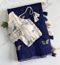 Premium Quality Premium Chanderi With Butterfly Work Saree