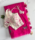 Premium Quality Premium Chanderi With Butterfly Work Saree