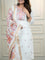 White color Premium Roman Silk Embroidery Work Kurti