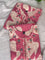 Pink Color Verticle Fabric Mille Foil Work Gown