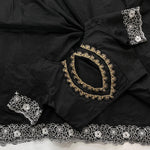 Pure Chanderi Cotton Embroidey Work Saree
